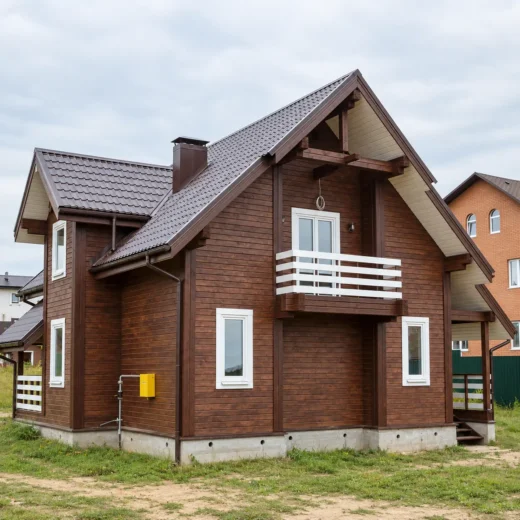 Строительство загородного брусового дома