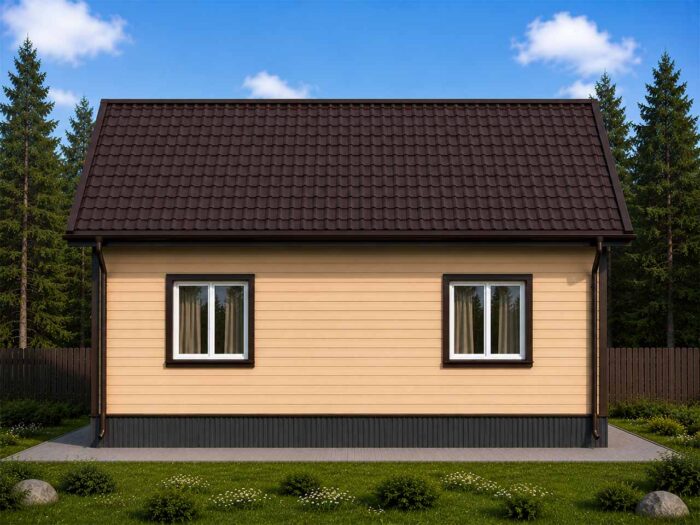 Дом из бруса 107,1 м², 2 этажа — строительство в Томске