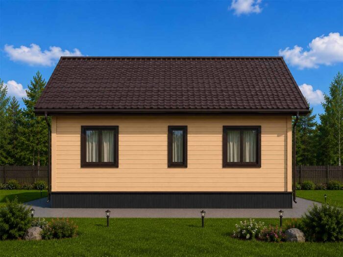 Дом из бруса 93,8 м², 2 этажа — строительство в Томске
