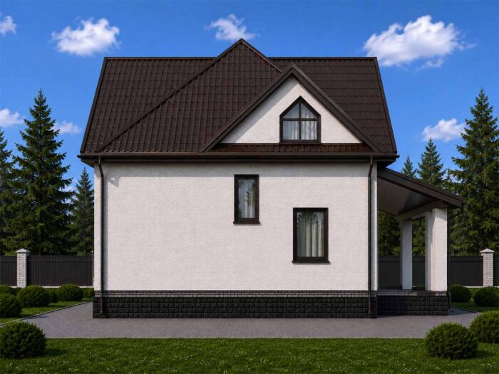 Дом из газобетона 125,2 м², 2 этажа — строительство в Томске
