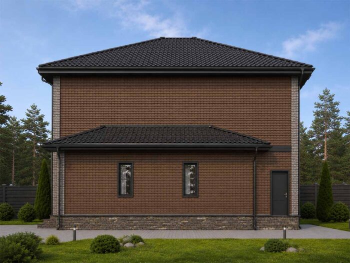Дом из кирпича 134,9 м², 2 этажа — строительство в Томске