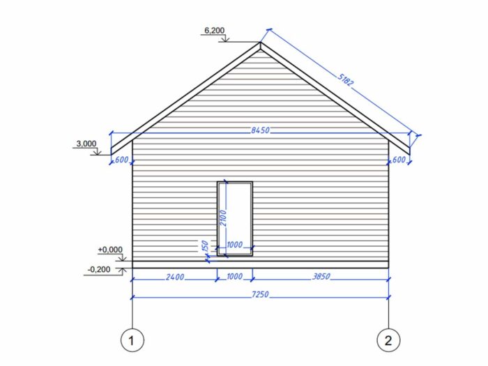 Дом из бруса 52,5 м², 1 этаж — строительство в Томске