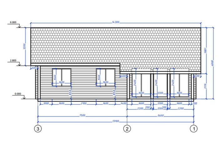 Дом из бруса 123,7 м², 1 этаж — строительство в Томске