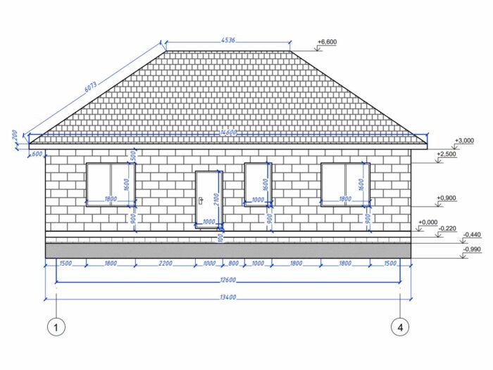 Дом из газобетона 111,6 м², 1 этаж — строительство в Томске