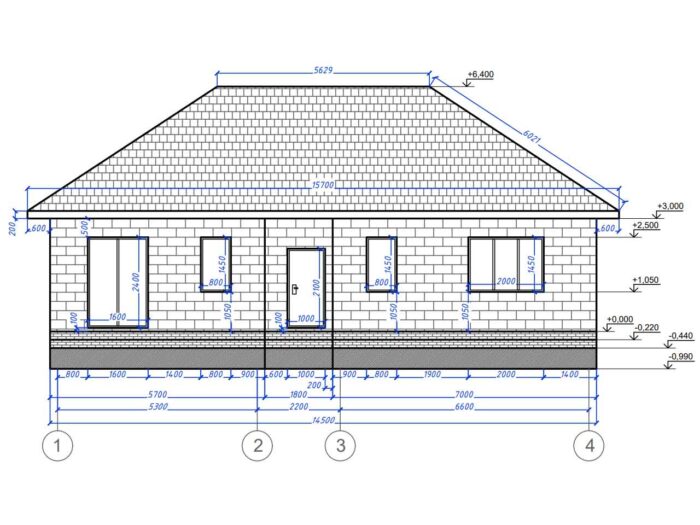 Дом из газобетона 124,7 м², 1 этаж — строительство в Томске