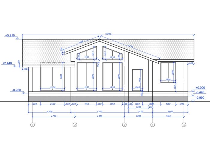 Дом из газобетона 131,7 м², 1 этаж — строительство в Томске