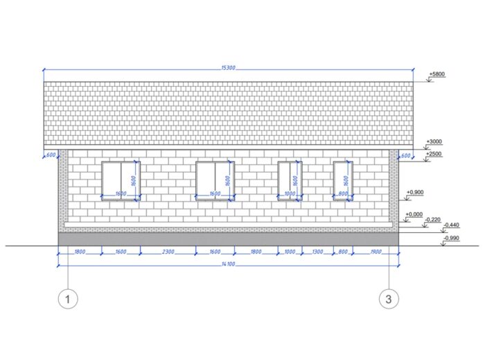 Дом из газобетона 156,5 м², 1 этаж — строительство в Томске