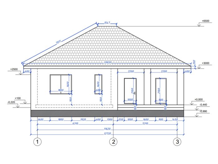 Дом из кирпича 109,8 м², 1 этаж — строительство в Томске