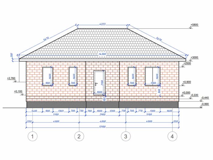 Дом из кирпича 95,1 м², 1 этаж — строительство в Томске
