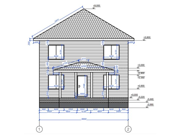 Дом из бруса 146,5 м², 2 этажа — строительство в Томске