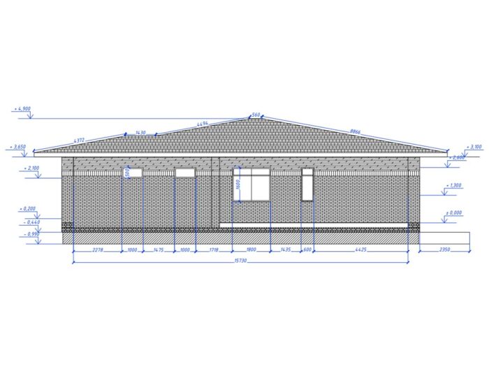 Дом из газобетона 211,1 м², 1 этаж — строительство в Томске