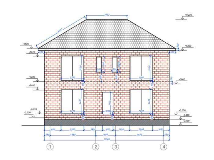 Дом из кирпича 143,7 м², 2 этажа — строительство в Томске