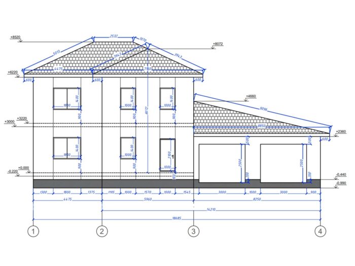 Дом из кирпича 213,7 м², 2 этажа — строительство в Томске