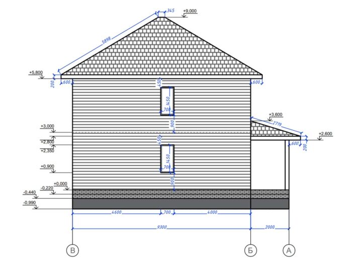 Дом из бруса 146,5 м², 2 этажа — строительство в Томске