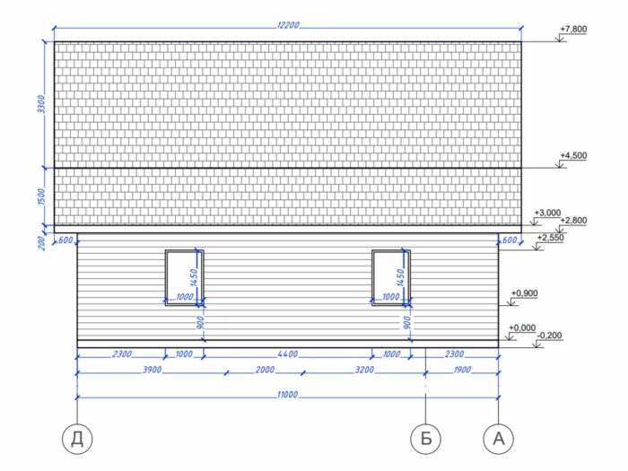 Дом из бруса 170,3 м², 2 этажа — строительство в Томске