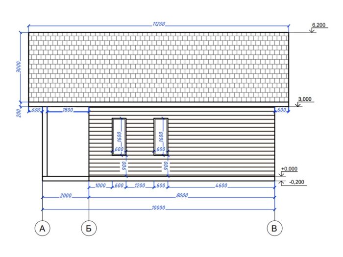 Дом из бруса 55,4 м², 1 этаж — строительство в Томске
