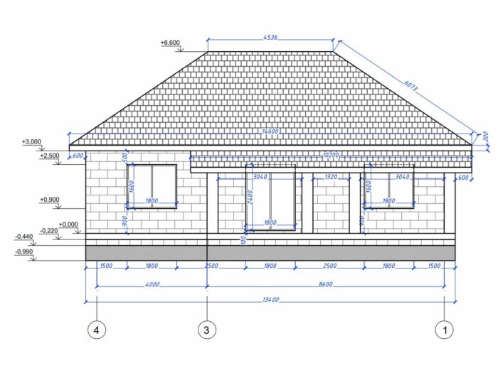 Дом из газобетона 111,6 м², 1 этаж — строительство в Томске