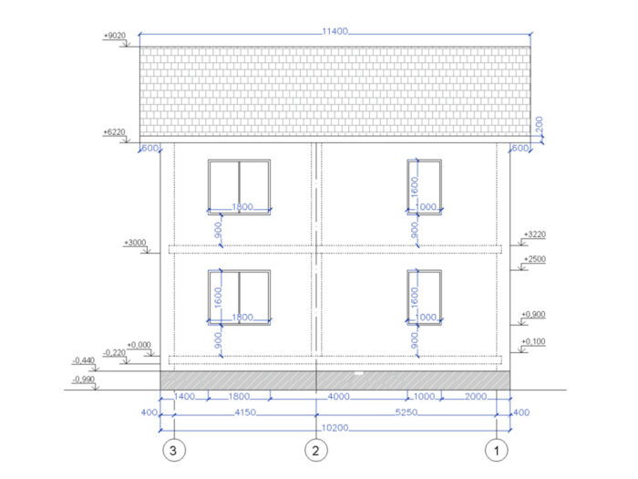 Дом из газобетона 127,1 м², 2 этажа — строительство в Томске