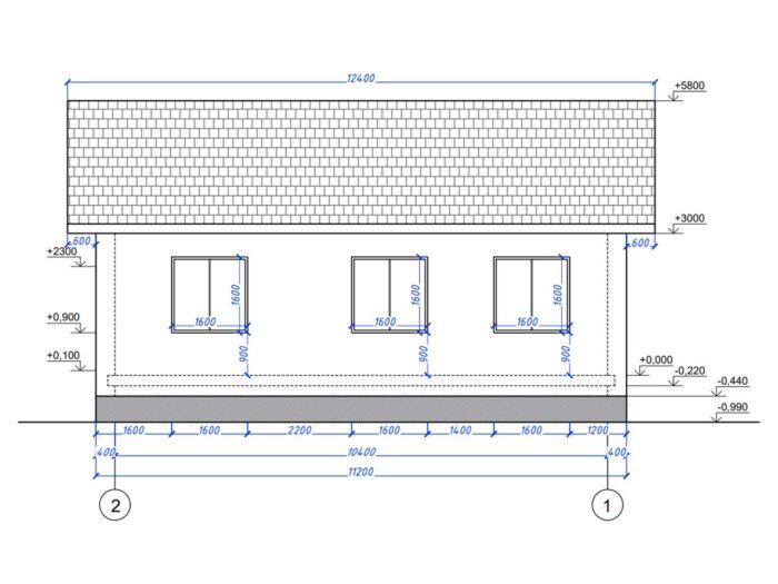 Дом из газобетона 65,3 м², 1 этаж — строительство в Томске