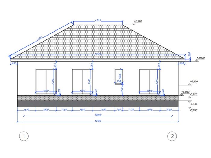 Дом из кирпича 102,5 м², 1 этаж — строительство в Томске