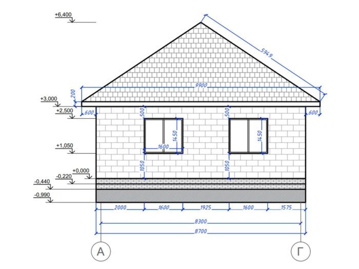 Дом из газобетона 90,3 м², 1 этаж — строительство в Томске