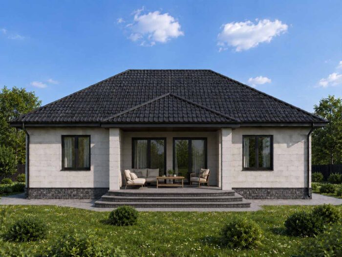 Дом из газобетона 114,5 м², 1 этаж — строительство в Томске