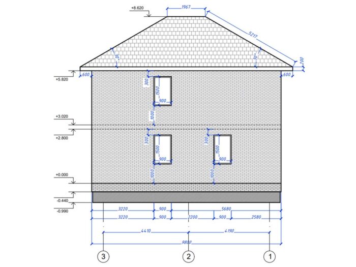 Дом из кирпича 113,8 м², 2 этажа — строительство в Томске