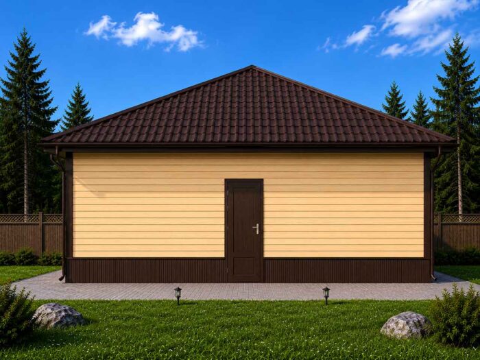 Дом из бруса 80,9 м², 1 этаж — строительство в Томске