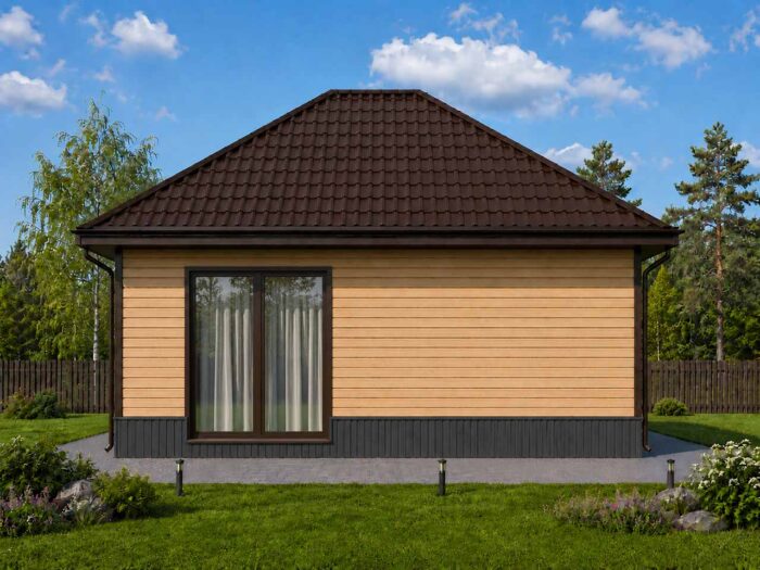 Дом из бруса 83,6 м², 1 этаж — строительство в Томске