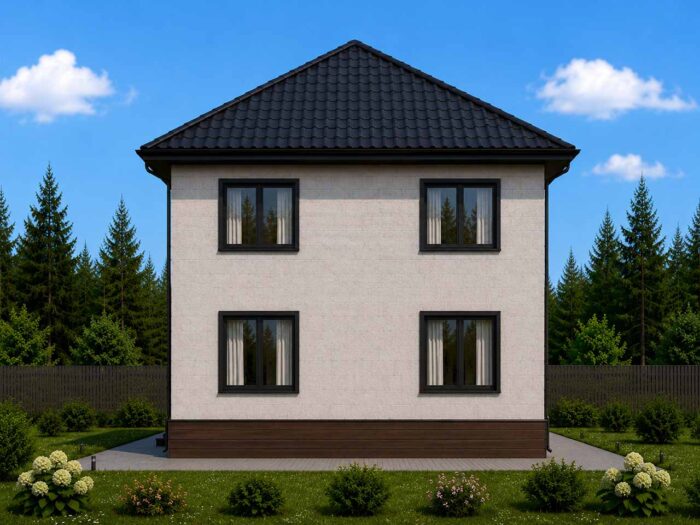 Дом из газобетона 104,8 м², 2 этажа — строительство в Томске