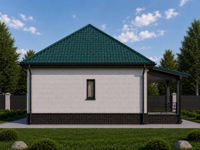 Дом из газобетона 111,6 м², 1 этаж — строительство в Томске