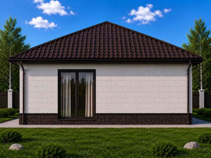 Дом из газобетона 90,3 м², 1 этаж — строительство в Томске