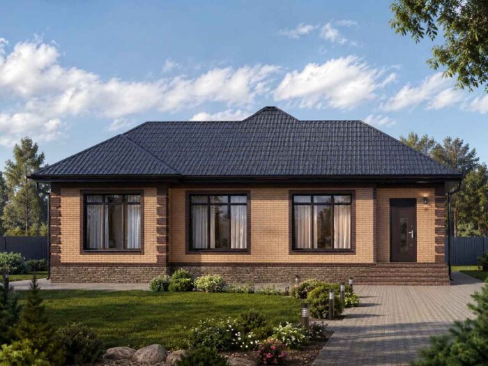 Дом из кирпича 111,1 м², 1 этаж — строительство в Томске