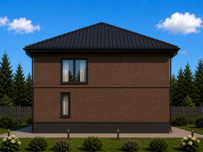 Дом из кирпича 143,7 м², 2 этажа — строительство в Томске
