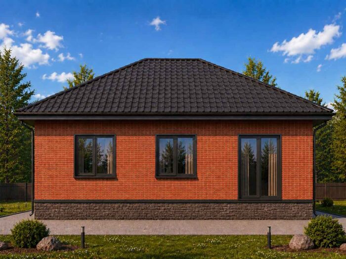 Дом из кирпича 99,3 м², 1 этаж — строительство в Томске