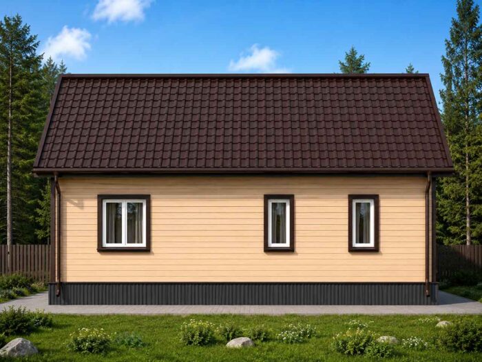 Дом из бруса 107,1 м², 2 этажа — строительство в Томске