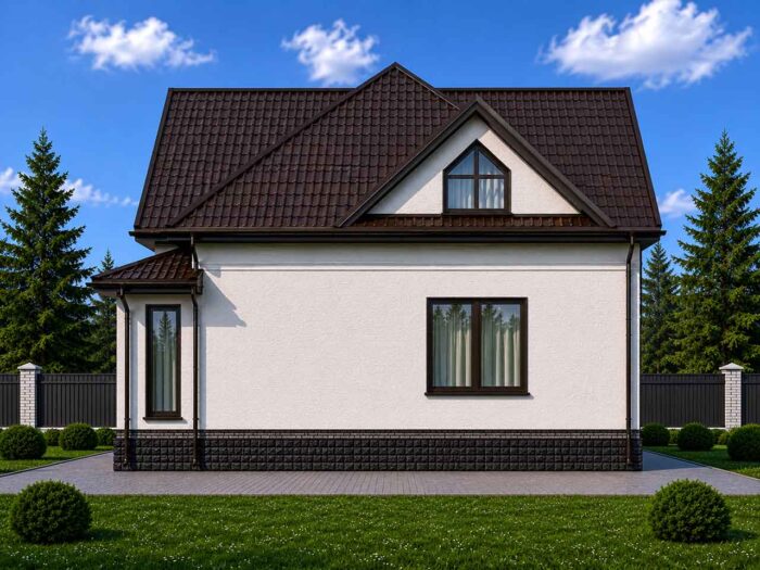 Дом из газобетона 125,2 м², 2 этажа — строительство в Томске