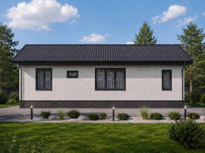 Дом из газобетона 131,7 м², 1 этаж — строительство в Томске