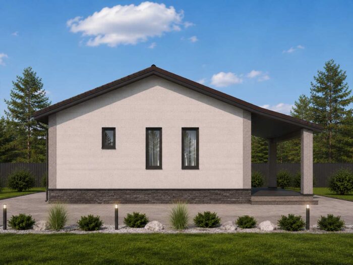 Дом из газобетона 156,5 м², 1 этаж — строительство в Томске