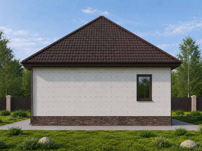 Дом из газобетона 76 м², 1 этаж — строительство в Томске