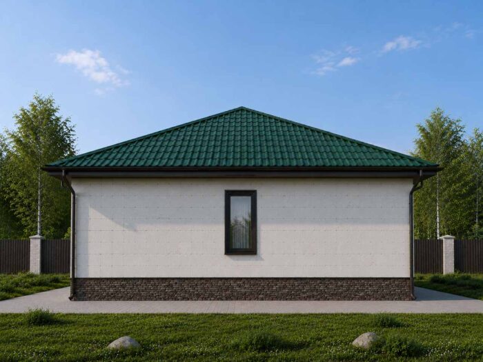 Дом из газобетона 78,8 м², 1 этаж — строительство в Томске