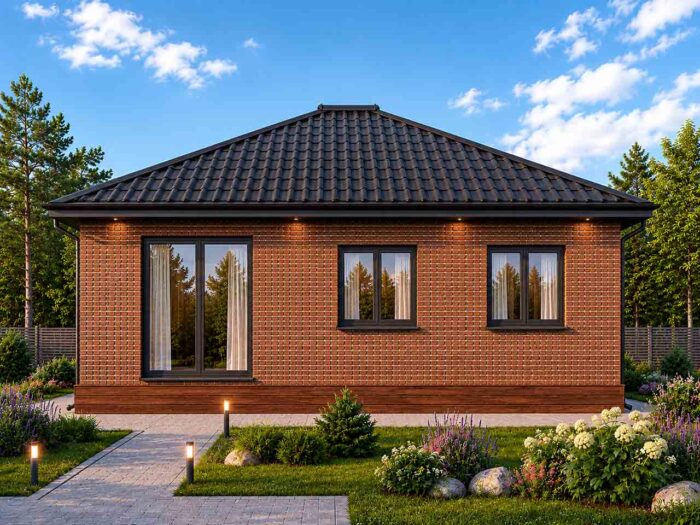 Дом из кирпича 109,8 м², 1 этаж — строительство в Томске