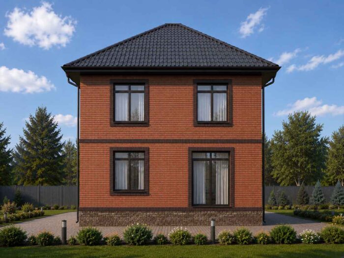 Дом из кирпича 113,8 м², 2 этажа — строительство в Томске
