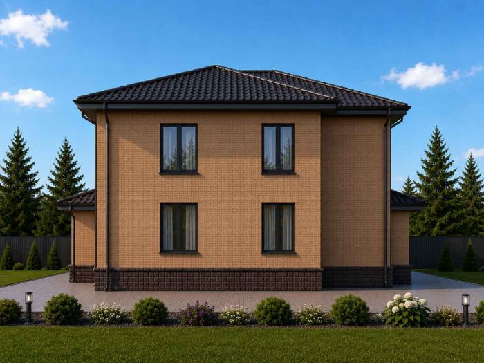 Дом из кирпича 213,7 м², 2 этажа — строительство в Томске
