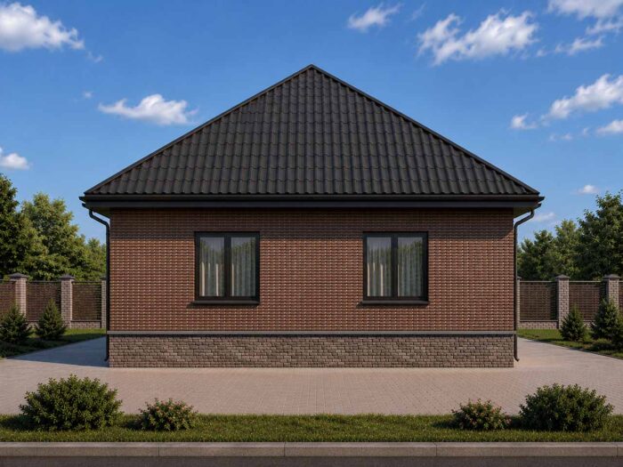 Дом из кирпича 88,8 м², 1 этаж — строительство в Томске
