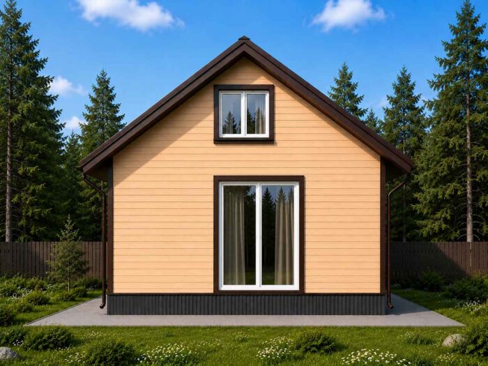 Дом из бруса 107,1 м², 2 этажа — строительство в Томске