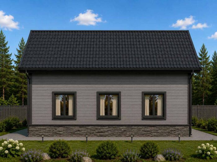 Дом из бруса 123,1 м², 2 этажа — строительство в Томске