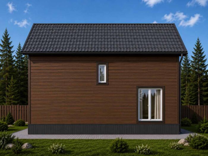Дом из бруса 123,6 м², 2 этажа — строительство в Томске