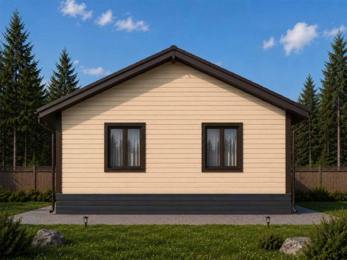 Дом из бруса 80,1 м², 1 этаж — строительство в Томске