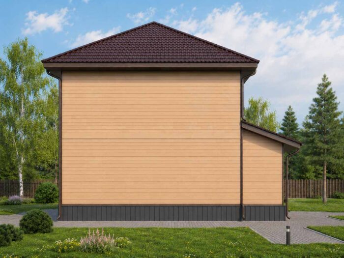 Дом из бруса 85,3 м², 2 этажа — строительство в Томске